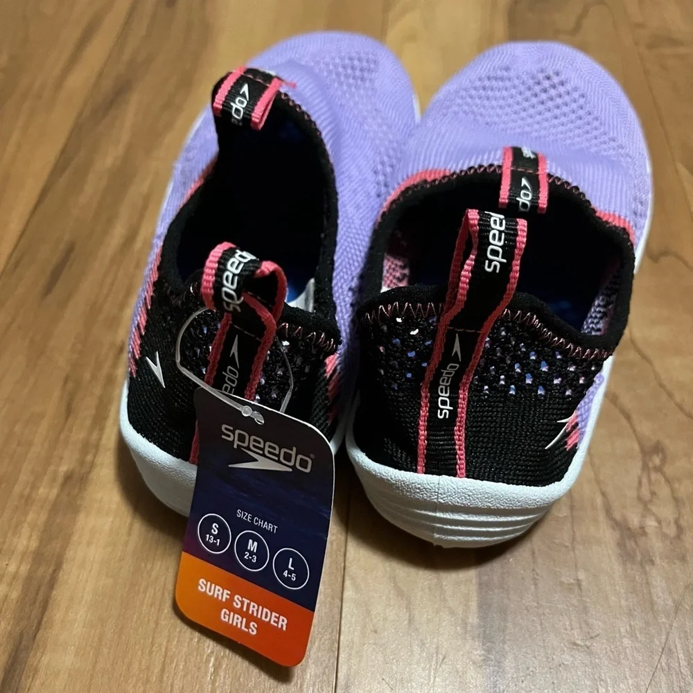 Speedo Surf Strider Water Shoes Girls Purple M 2-3 NWT